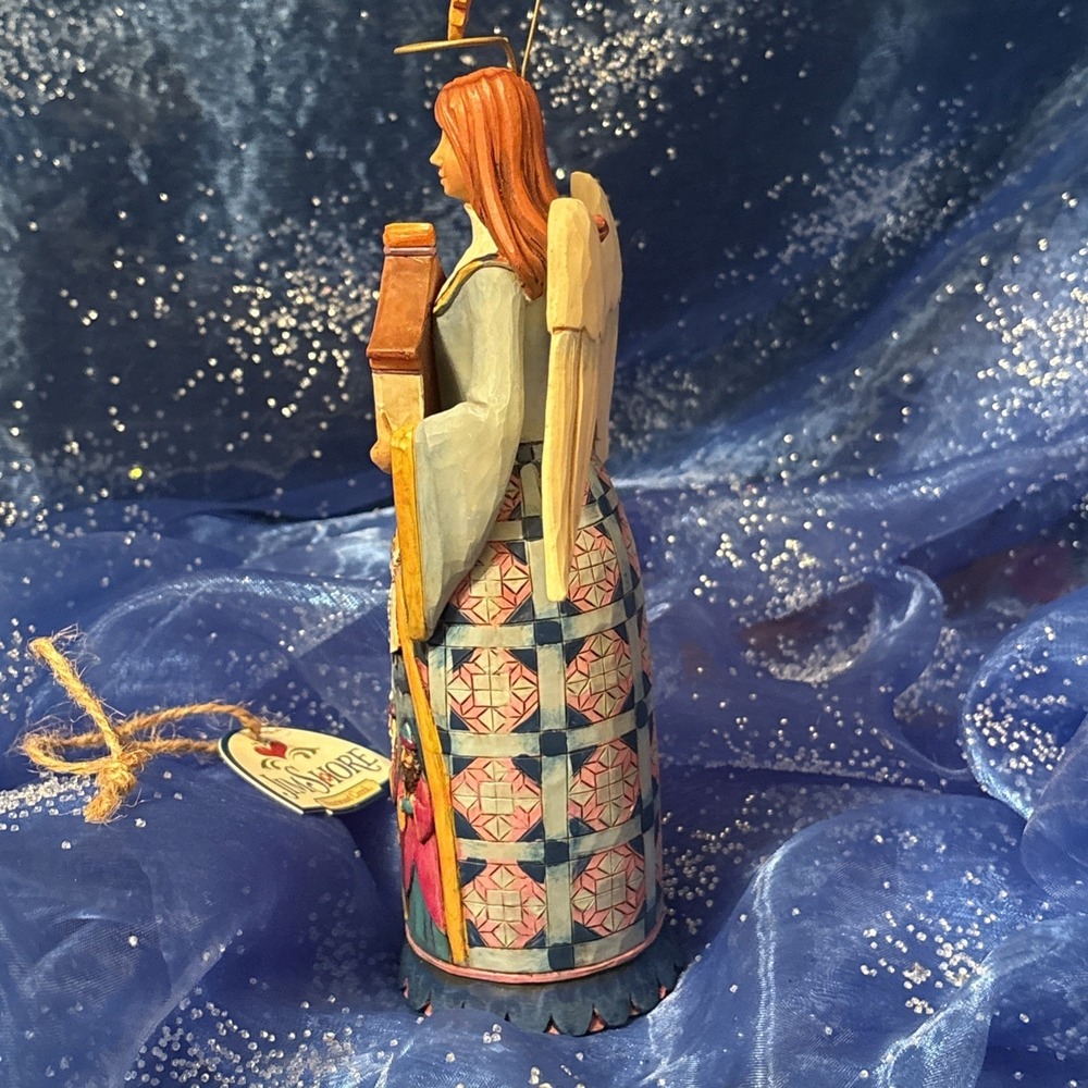 Jim Shore Angel Nativity Scene Christmas Ornament Holding Stable - Picture 8 of 15